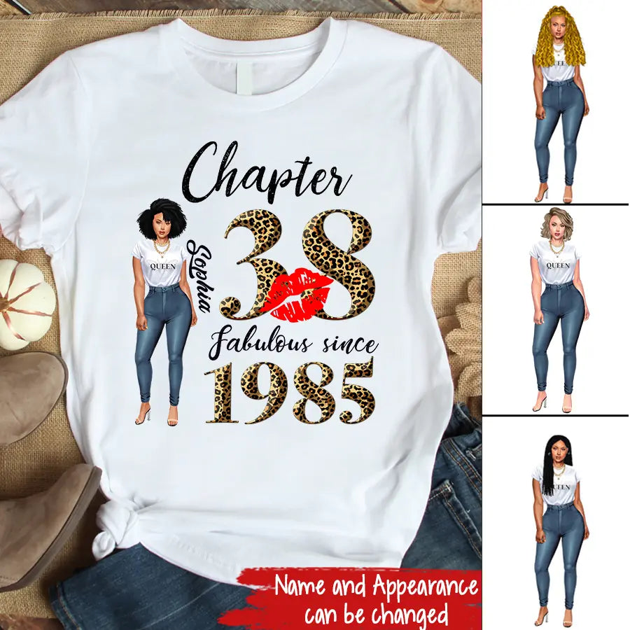 38th birthday shirts for her, Personalised 38th birthday gifts, 1985 t shirt, 38 and fabulous shirt, 38th birthday shirt ideas, gift ideas 38th birthday woman