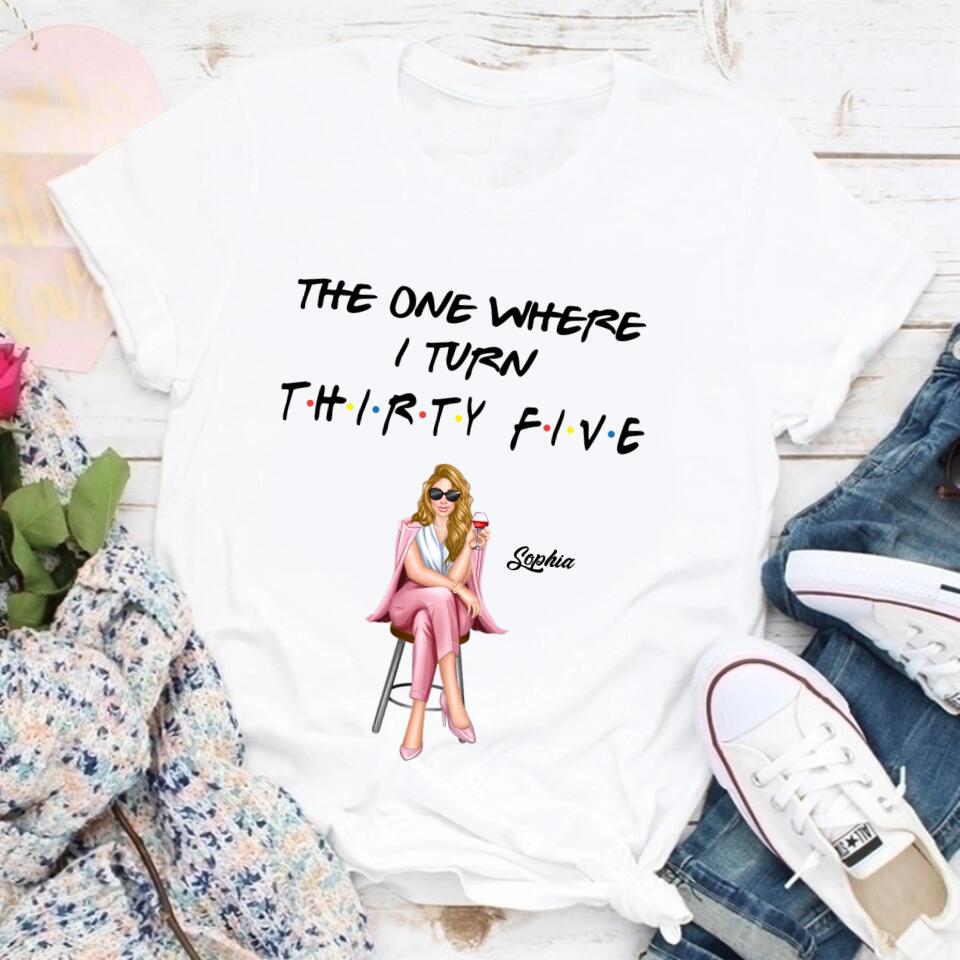 35th Birthday Shirts, Custom Birthday Shirts, Turning 35 Shirt, Gifts For Women Turning 35, 35 And Fabulous Shirt, 1988 Shirt