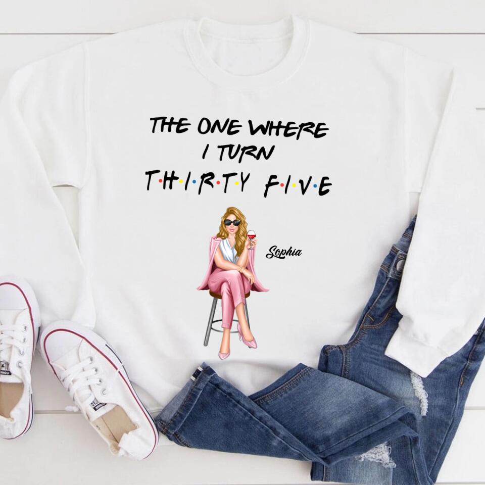 35th Birthday Shirts, Custom Birthday Shirts, Turning 35 Shirt, Gifts For Women Turning 35, 35 And Fabulous Shirt, 1988 Shirt