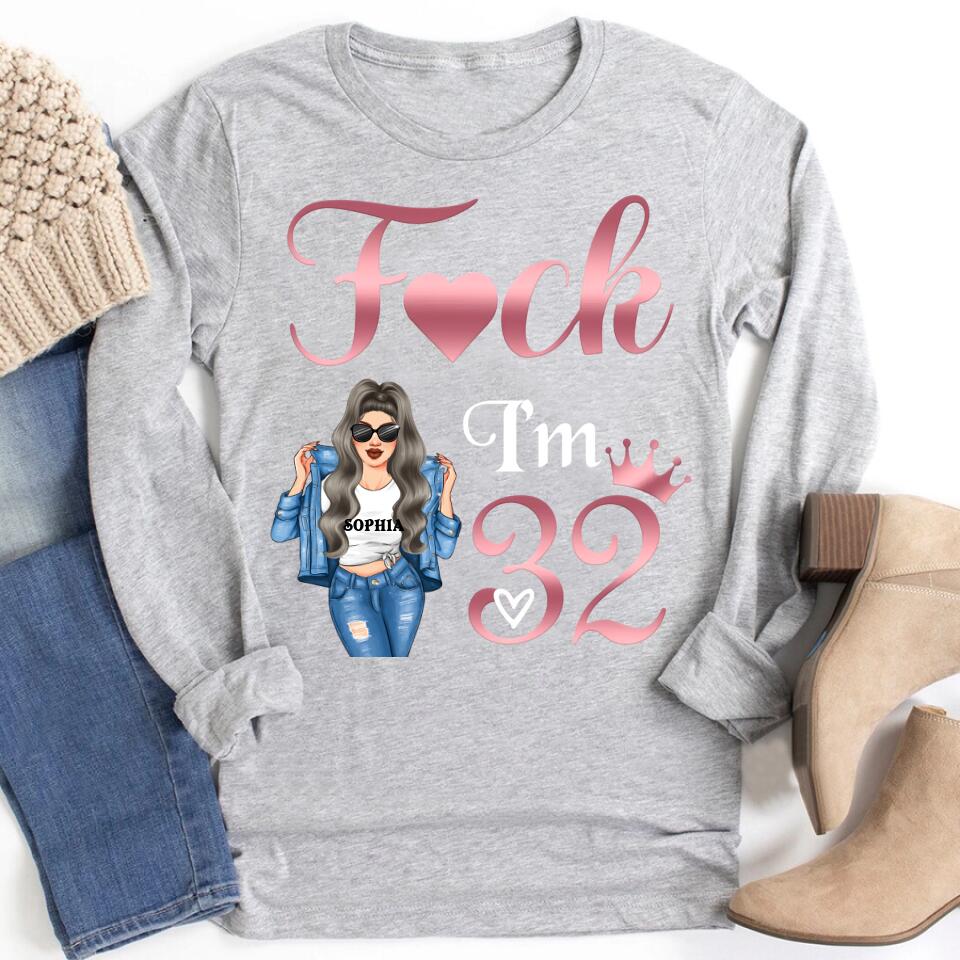 32nd Birthday Shirts, Custom Birthday Shirts, Turning 32 Shirt, Gifts For Women Turning 32, 32 And Fabulous Shirt, 1991 Shirt