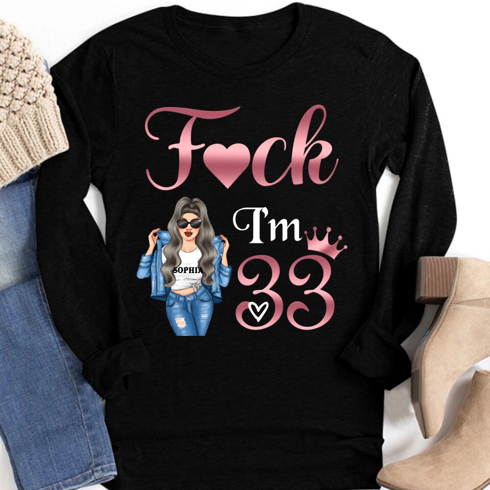 33rd Birthday Shirts, Custom Birthday Shirts, Turning 33 Shirt, Gifts For Women Turning 33, 33 And Fabulous Shirt, 1990 Shirt