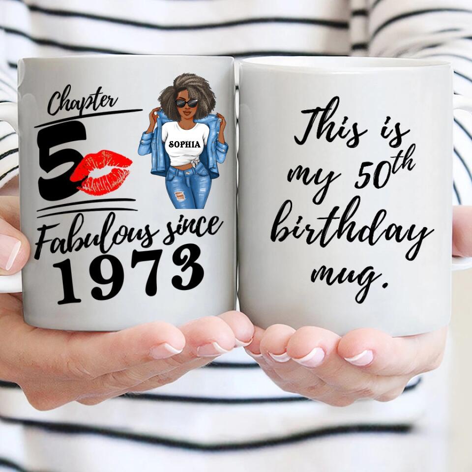 Personalised 50th birthday mug, Happy Birthday Mug, birthday mugs with photos, 50th birthday mug,  birthday gift cup with photo, coffee mug for birthday gift, happy birthday cup with name and photo