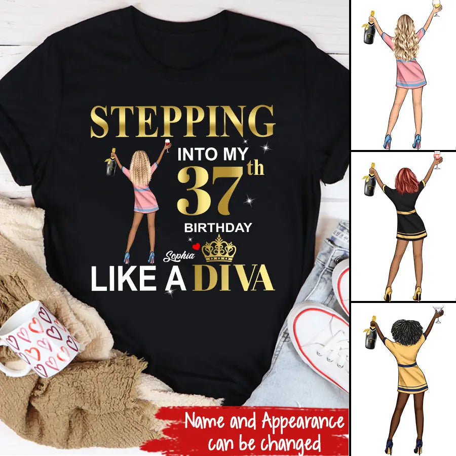 37th Birthday Shirts, Custom Birthday Shirts, Turning 37 Shirt, Gifts For Women Turning 37, 37 And Fabulous Shirt, 1986 Shirt, 37th Birthday Shirts For Her