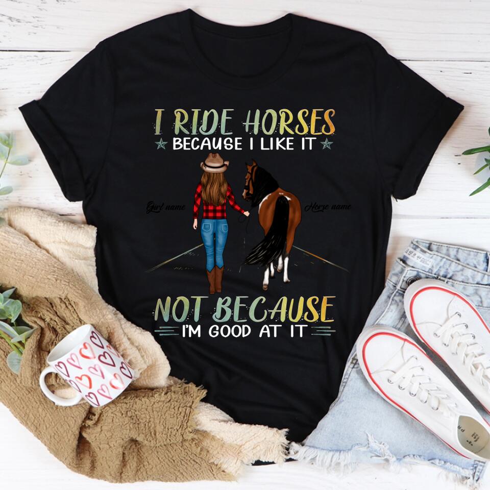 Personalized Horse Shirt, Horse Riding Shirts, Horse Rider Gift , Gifts For Horseback Riders , Horse Shirts For Women , Gifts For Horse Lovers