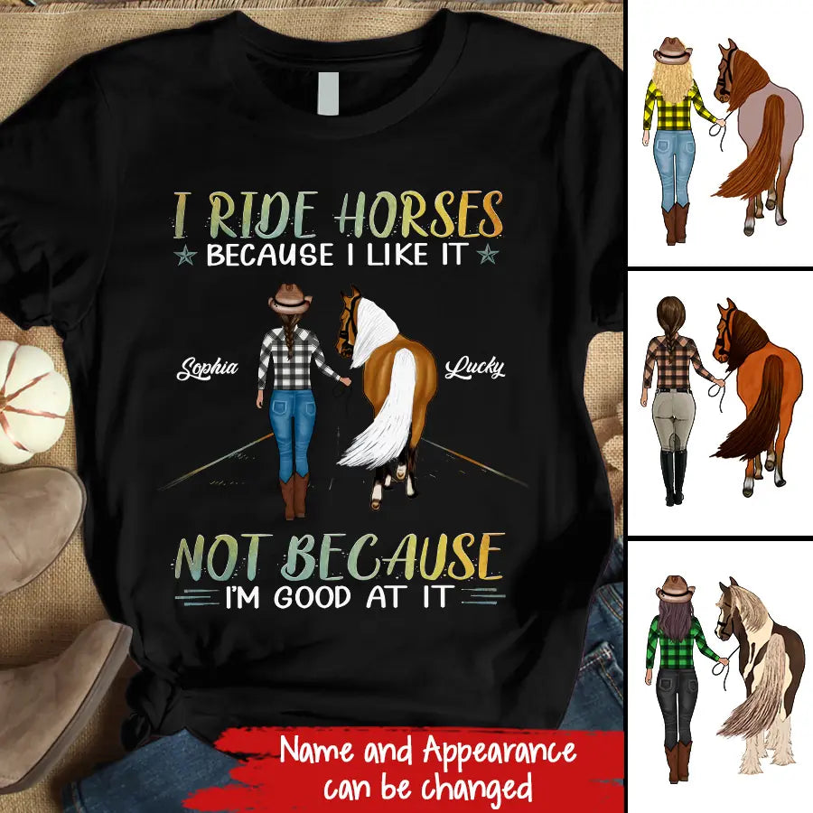Personalized Horse Shirt, Horse Riding Shirts, Horse Rider Gift , Gifts For Horseback Riders , Horse Shirts For Women , Gifts For Horse Lovers