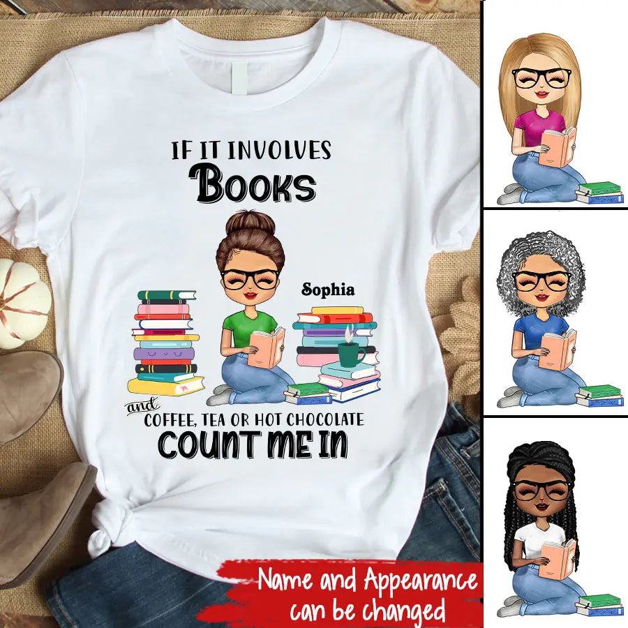 Book Shirt, Book Nerd Shirt, Black Women Bookish T Shirts, Custom T Shirt, Book Lover Shirt, Reading Gifts For Women