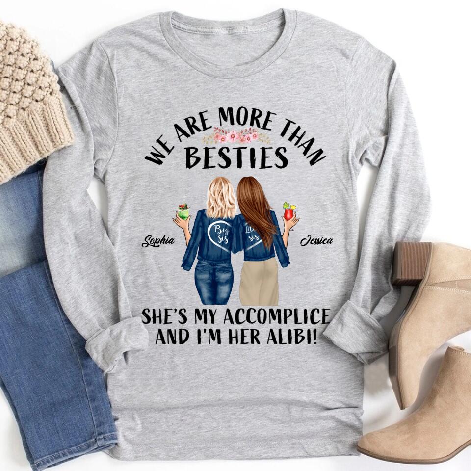 Personalized T Shirt, Sister Shirt, Gifts For Best Friends, Best Friend Shirts, Big Sister Shirt, Friend Shirt, Friends T Shirt Women