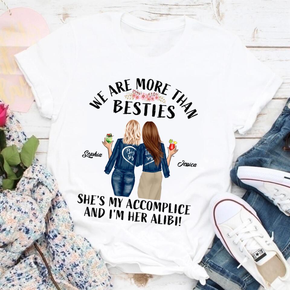 Personalized T Shirt, Sister Shirt, Gifts For Best Friends, Best Friend Shirts, Big Sister Shirt, Friend Shirt, Friends T Shirt Women