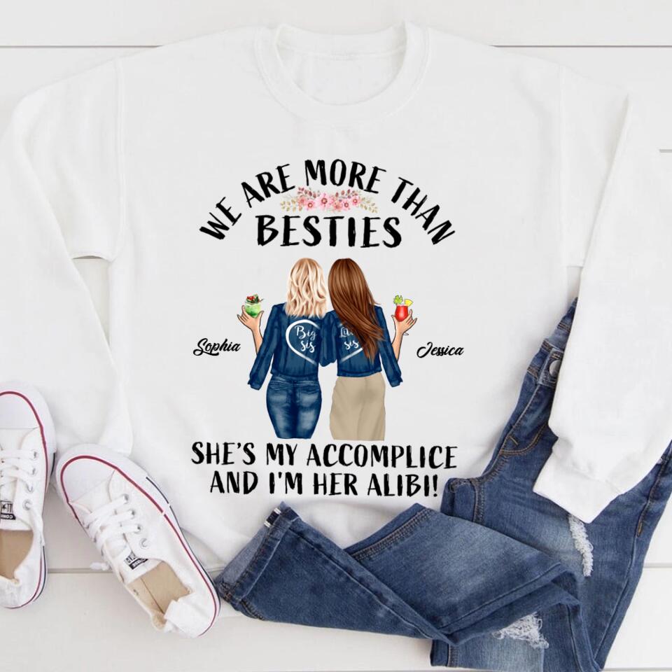 Personalized T Shirt, Sister Shirt, Gifts For Best Friends, Best Friend Shirts, Big Sister Shirt, Friend Shirt, Friends T Shirt Women