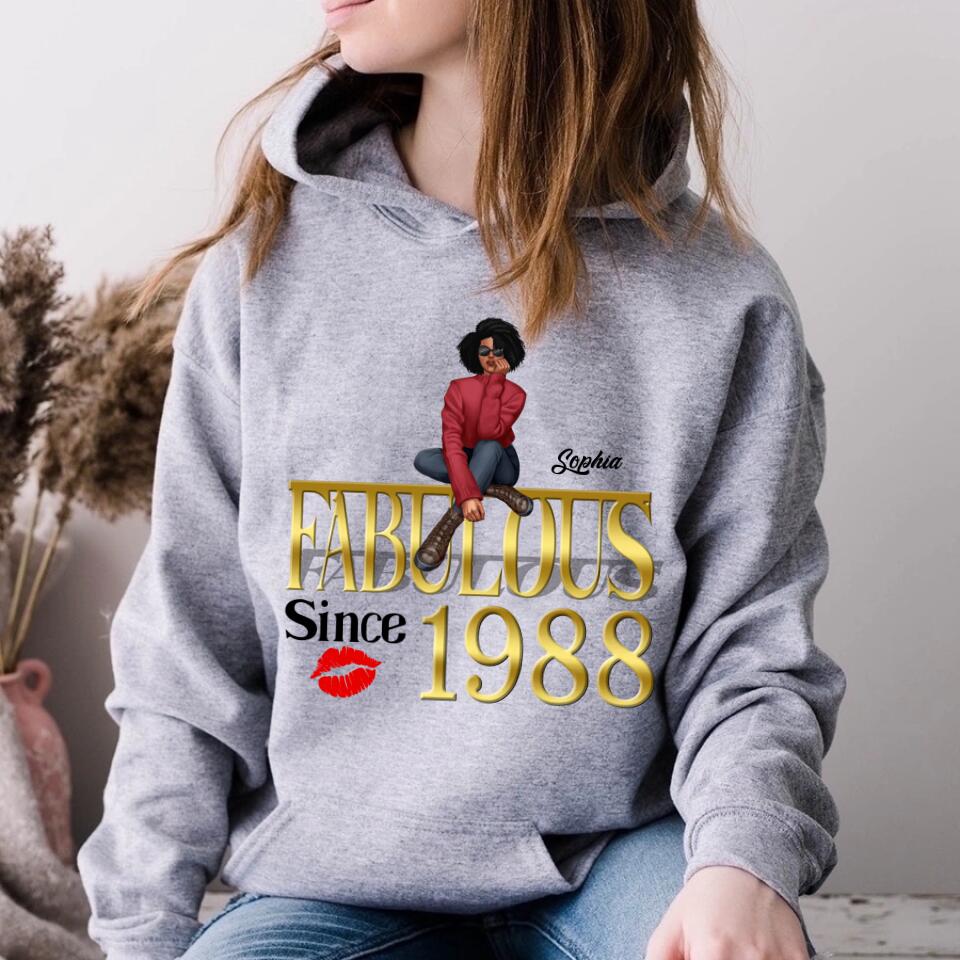 35th birthday shirts for her, Personalised 35th birthday gifts, 1988 t shirt, 35 and fabulous shirt, 35th birthday shirt ideas, gift ideas 35th birthday woman