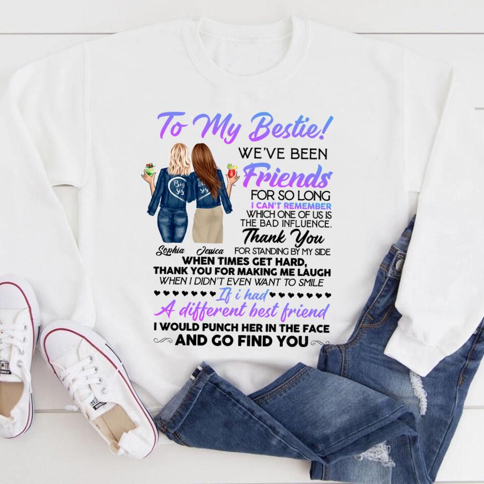 Personalized T Shirt, Sister Shirt, Gifts For Best Friends, Best Friend Shirts, Big Sister Shirt, Friend Shirt, Friends T Shirt Women
