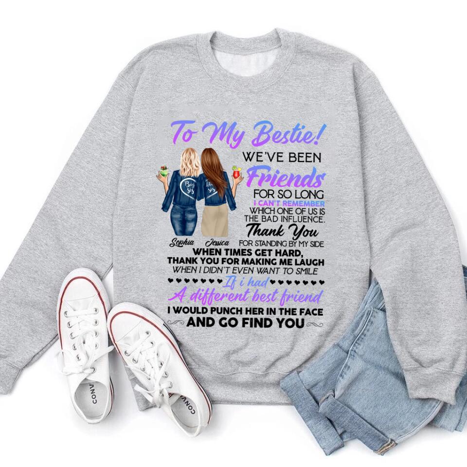 Personalized T Shirt, Sister Shirt, Gifts For Best Friends, Best Friend Shirts, Big Sister Shirt, Friend Shirt, Friends T Shirt Women