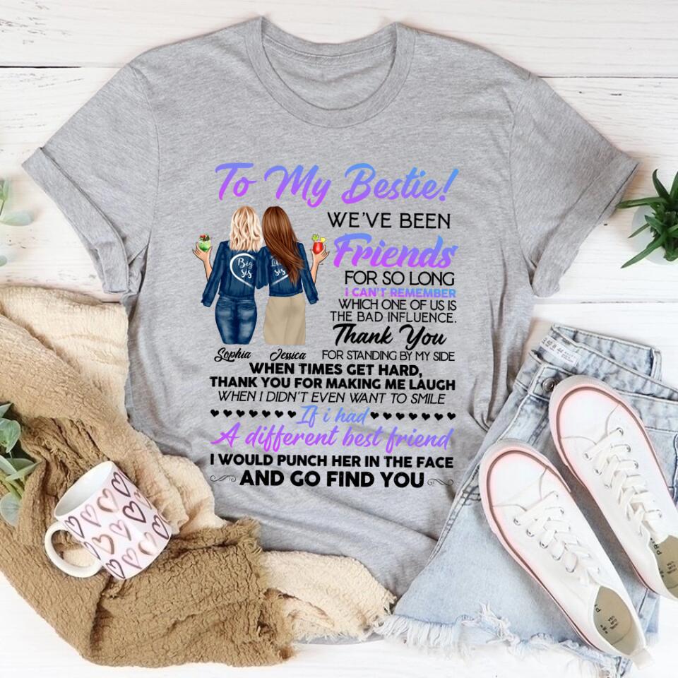 Personalized T Shirt, Sister Shirt, Gifts For Best Friends, Best Friend Shirts, Big Sister Shirt, Friend Shirt, Friends T Shirt Women