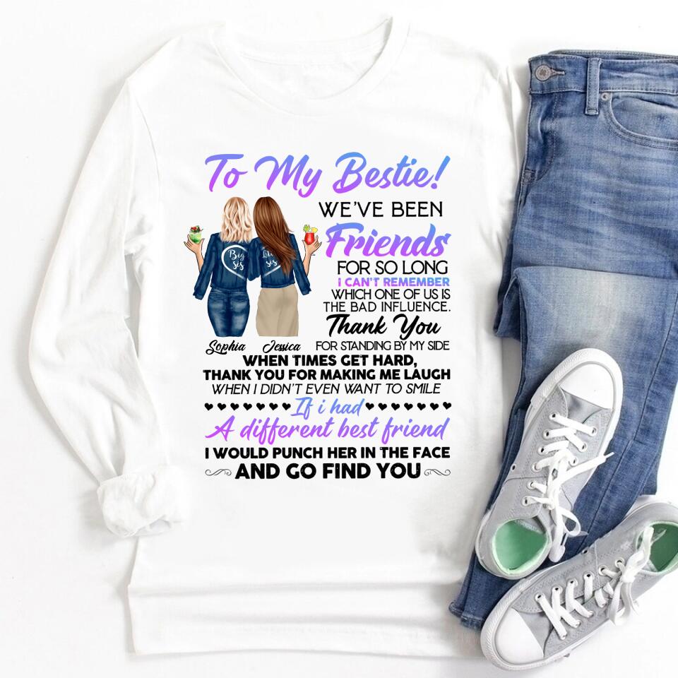 Personalized T Shirt, Sister Shirt, Gifts For Best Friends, Best Friend Shirts, Big Sister Shirt, Friend Shirt, Friends T Shirt Women