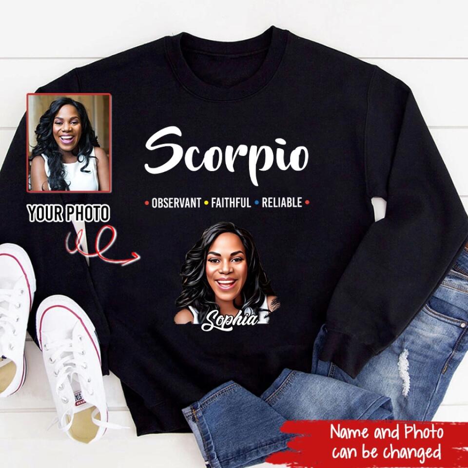 Custom Birthday Shirt, Scorpio Zodiac T Shirt, Scorpio Birthday Shirt, Scorpio T Shirts For Ladies, Scorpio Queen T Shirt