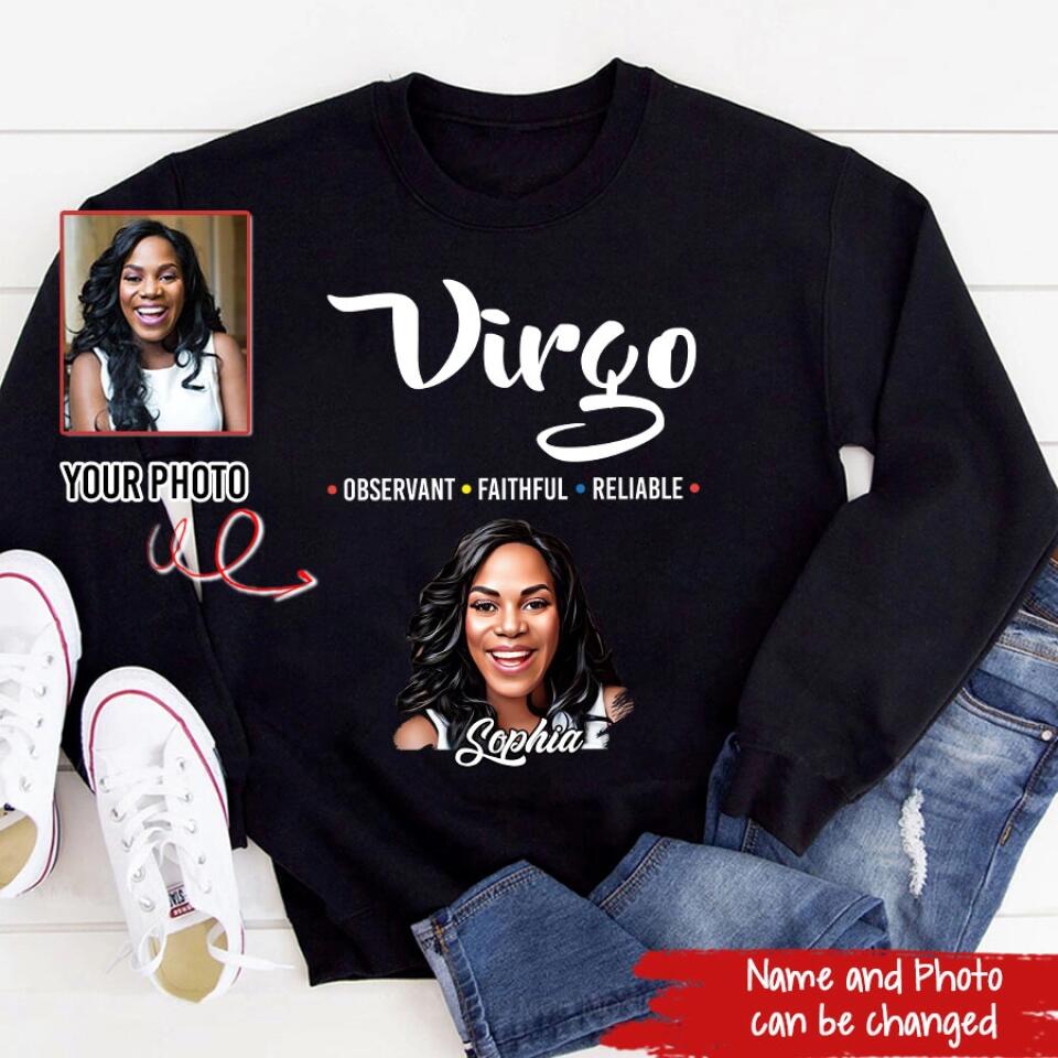 Custom Birthday Shirt, Virgo Zodiac T Shirt, Virgo Birthday Shirt, Virgo T Shirts For Ladies, Virgo Queen T Shirt