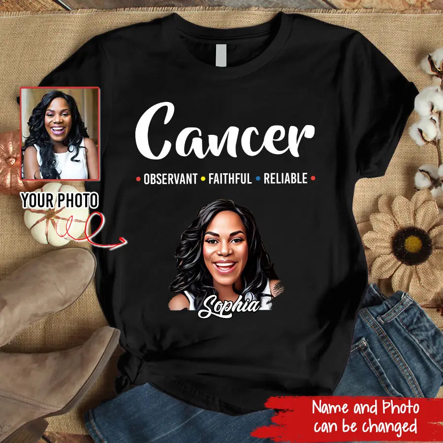 Custom Birthday Shirt, Cancer Zodiac T Shirt, Cancer Birthday Shirt, Cancer T Shirts For Ladies, Cancer Queen T Shirt