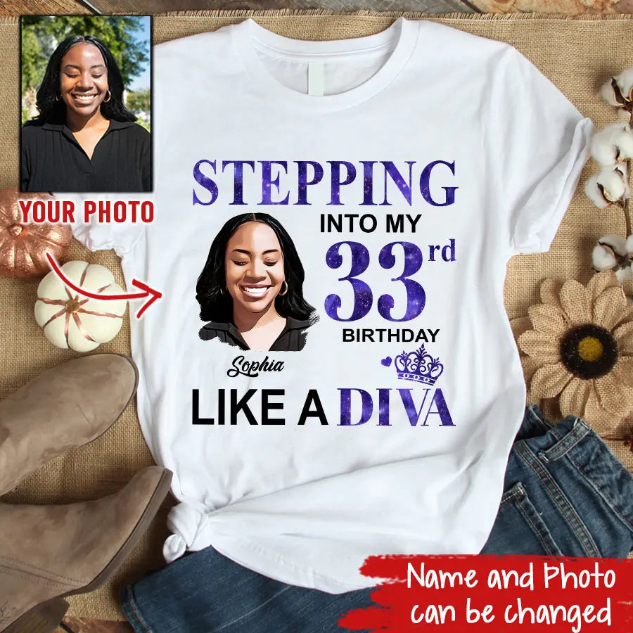 33rd Birthday Shirts, Custom Birthday Shirts, Turning 33 Shirt, Gifts For Women Turning 33, 33 And Fabulous Shirt, 1990 Shirt, 33rd Birthday Shirts For Her