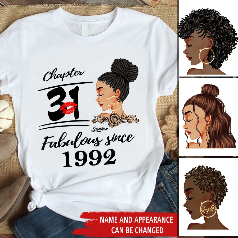 31st Birthday Shirts, Custom Birthday Shirts, Turning 31 Shirt, Gifts For Women Turning 31, 31 And Fabulous Shirt, 1992 Shirt, 31st Birthday Shirts For Her