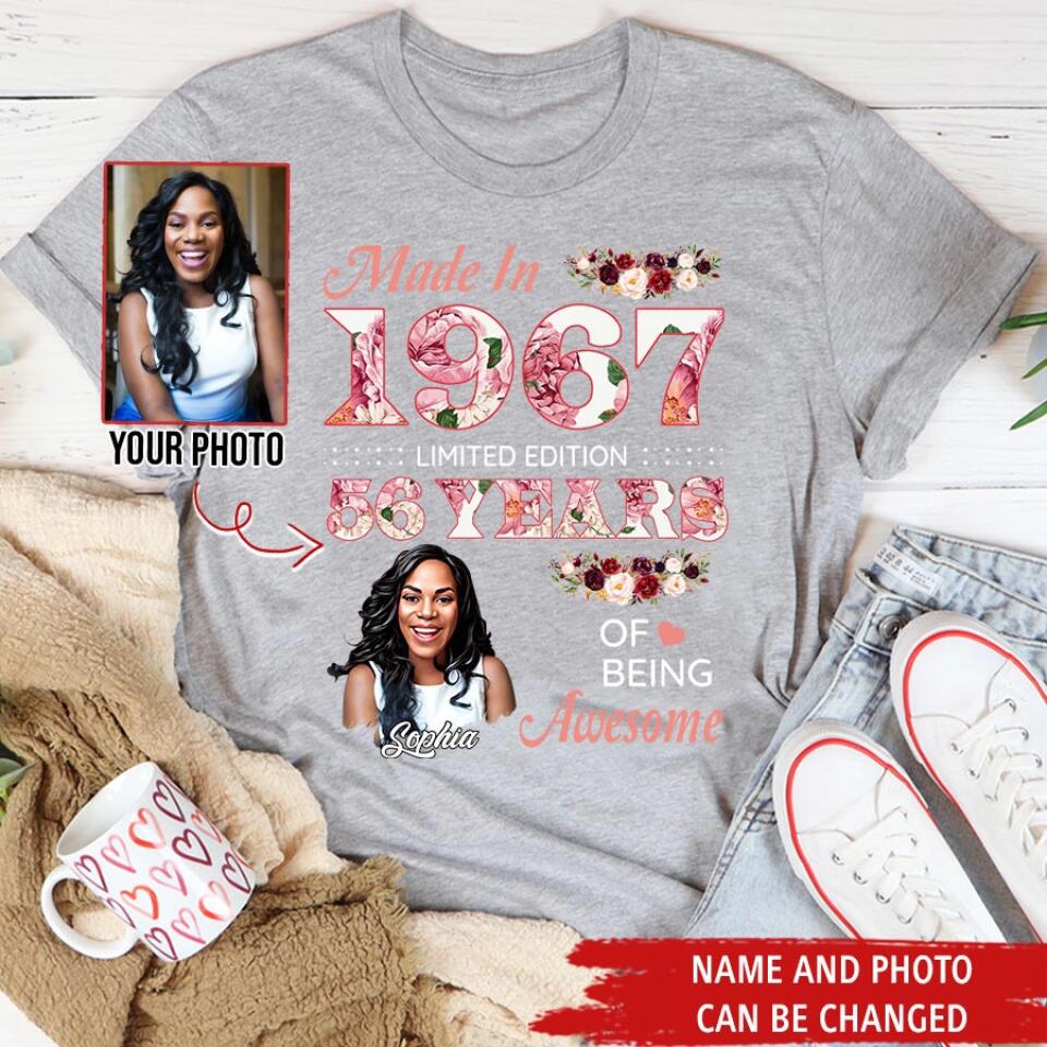 Custom Birthday Shirts, Chapter 56, Fabulous Since 1967 56th Birthday Unique T Shirt For Woman, Her Gifts For 56 Years Old