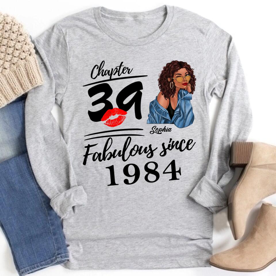 39th Birthday Shirts For Her, Personalised 39th Birthday Gifts, 1984 T Shirt, 39 And Fabulous Shirt, 39th Birthday Shirt Ideas, Gift Ideas 39th Birthday Woman