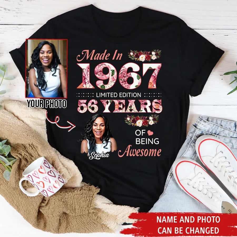 Custom Birthday Shirts, Chapter 56, Fabulous Since 1967 56th Birthday Unique T Shirt For Woman, Her Gifts For 56 Years Old