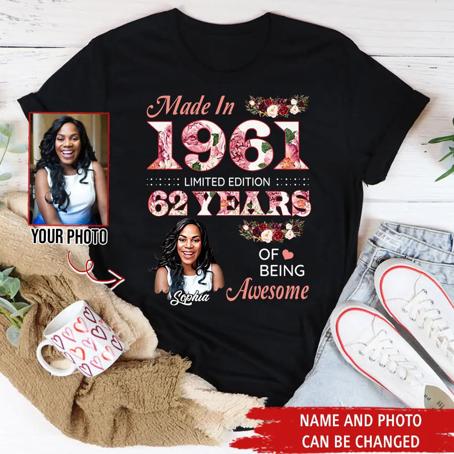 Custom Birthday Shirts, Chapter 62, Fabulous Since 1961 62nd Birthday Unique T Shirt For Woman, Her Gifts For 62 Years Old