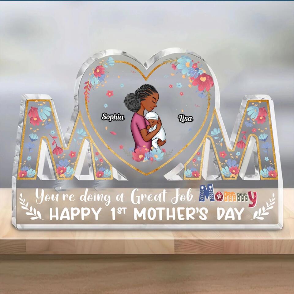 Gifts for first time mothers, Custom Shape Acrylic Plaque, first mothers day gift ideas For Newborn Mom