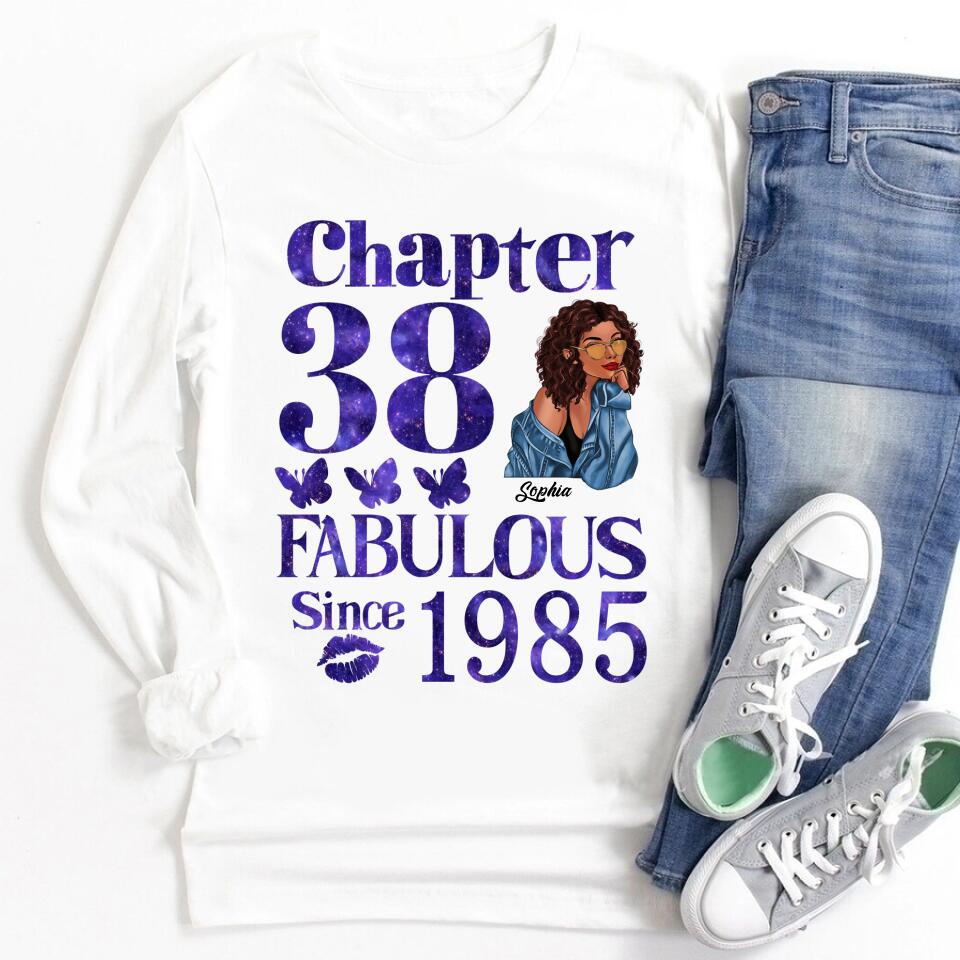 38th Birthday Shirts, Custom Birthday Shirts, Turning 38 Shirt, Gifts For Women Turning 38, 38 And Fabulous Shirt, 1985 Shirt, 38th Birthday Shirts For Her