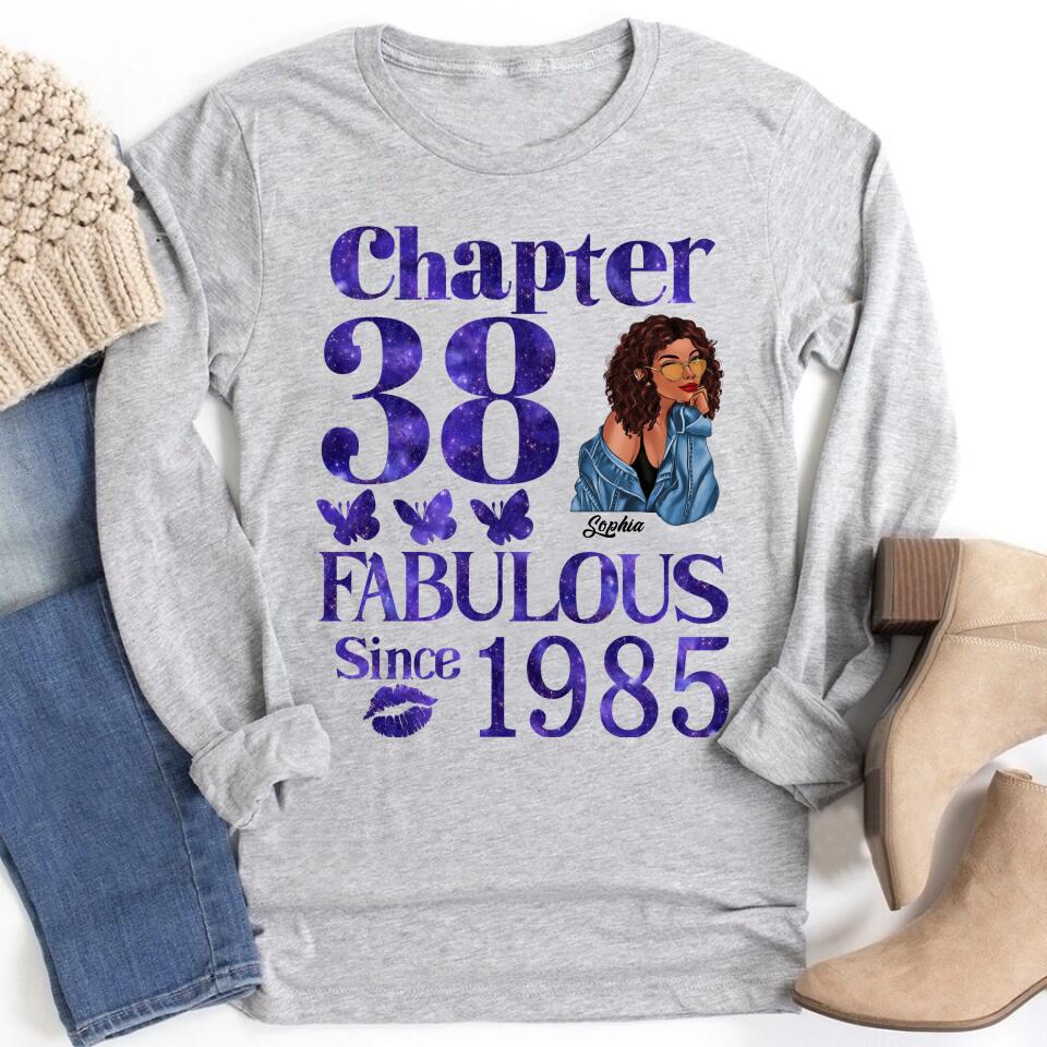 38th Birthday Shirts, Custom Birthday Shirts, Turning 38 Shirt, Gifts For Women Turning 38, 38 And Fabulous Shirt, 1985 Shirt, 38th Birthday Shirts For Her