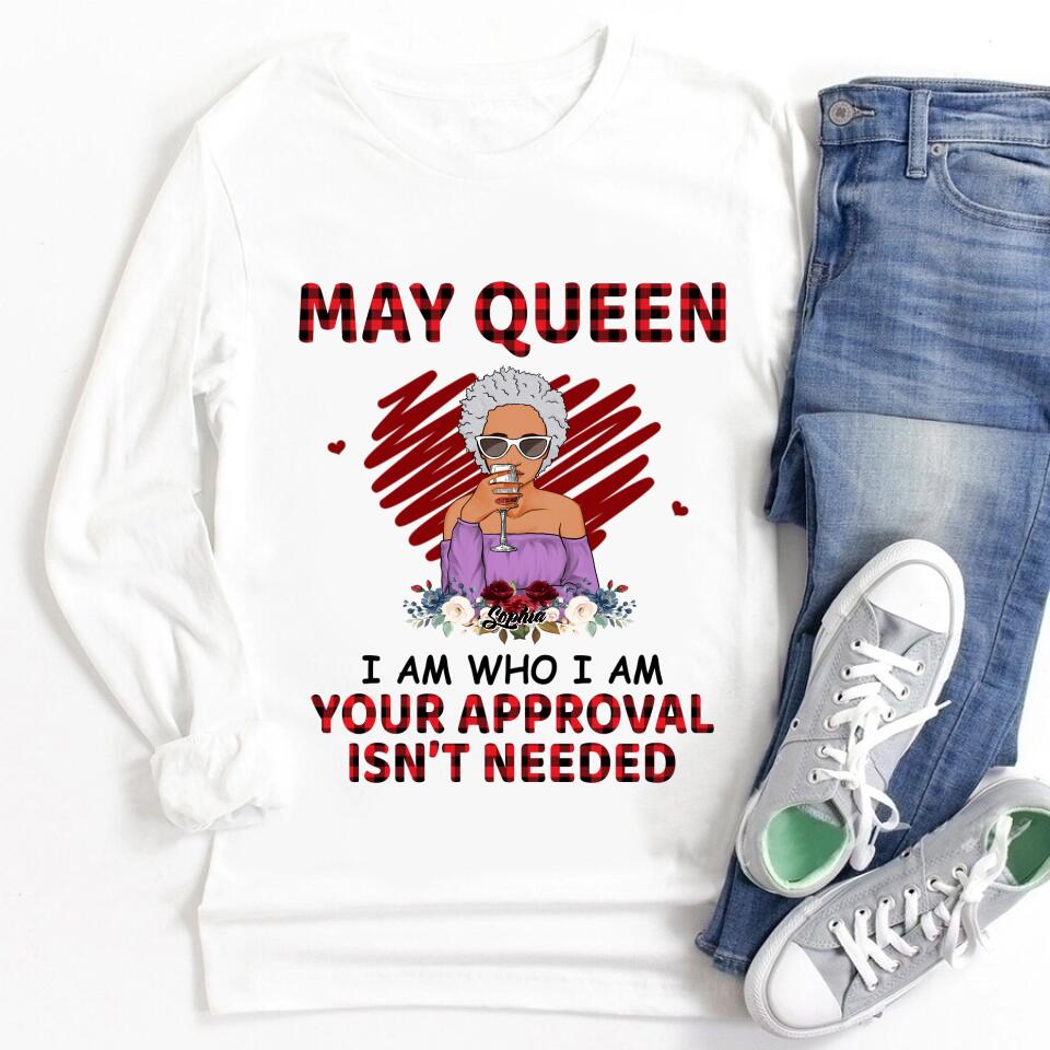 May Birthday Shirt, Custom Birthday Shirt, Queens Born In May, May Birthday Gifts, May Shirts For Woman