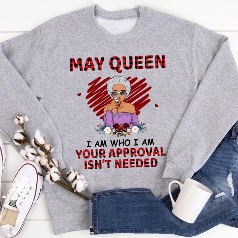 May Birthday Shirt, Custom Birthday Shirt, Queens Born In May, May Birthday Gifts, May Shirts For Woman