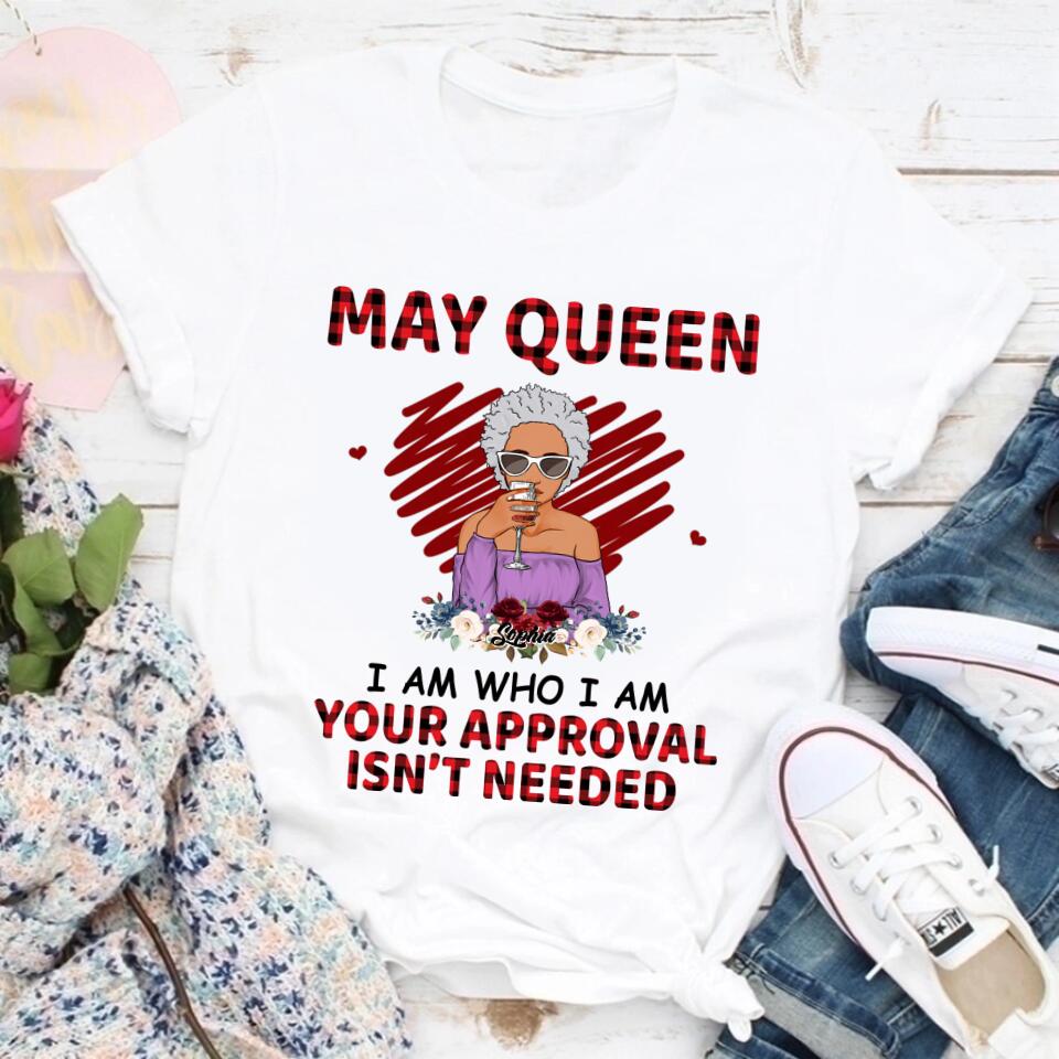 May Birthday Shirt, Custom Birthday Shirt, Queens Born In May, May Birthday Gifts, May Shirts For Woman
