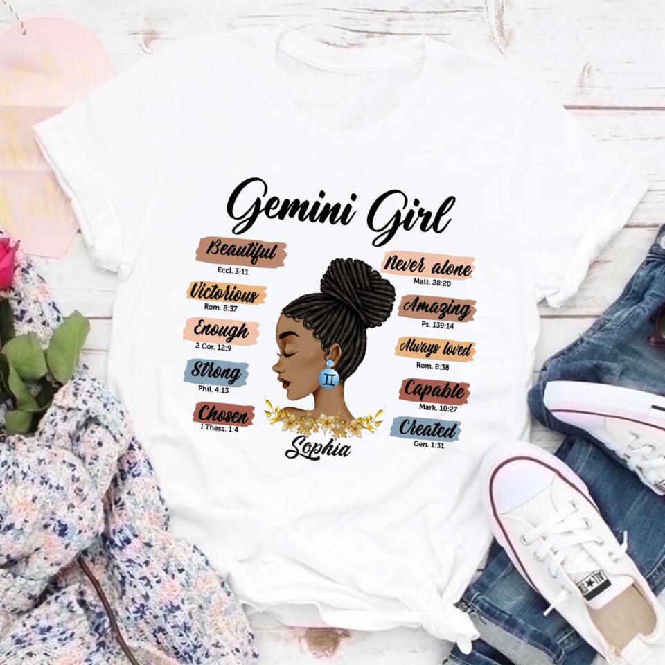 Custom Birthday Shirt, Gemini Zodiac t shirt, Gemini Birthday shirt, Gemini t shirts for ladies, Gemini queen t shirt, Gemini Queen Birthday shirt