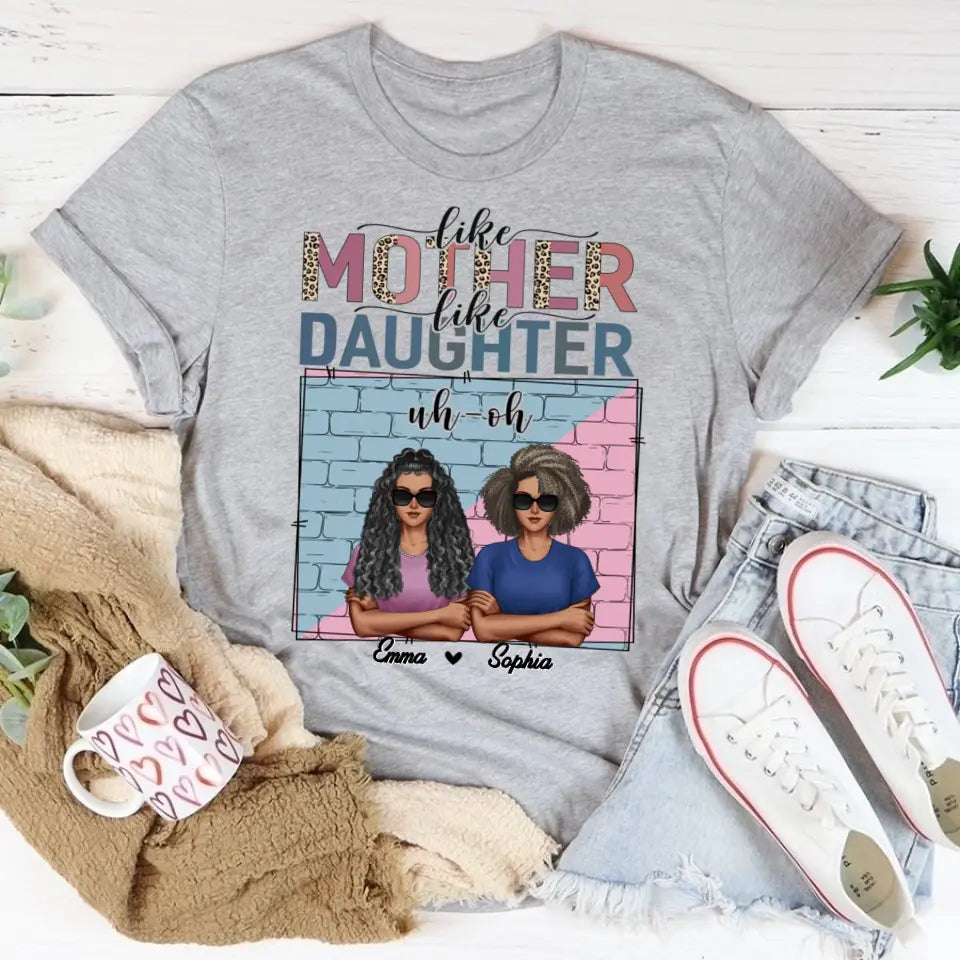 Personalized mothers day shirts, mother&#39;s day gifts, Like Mother Like Daughter Oh Crap shirt, mother day shirt ideas