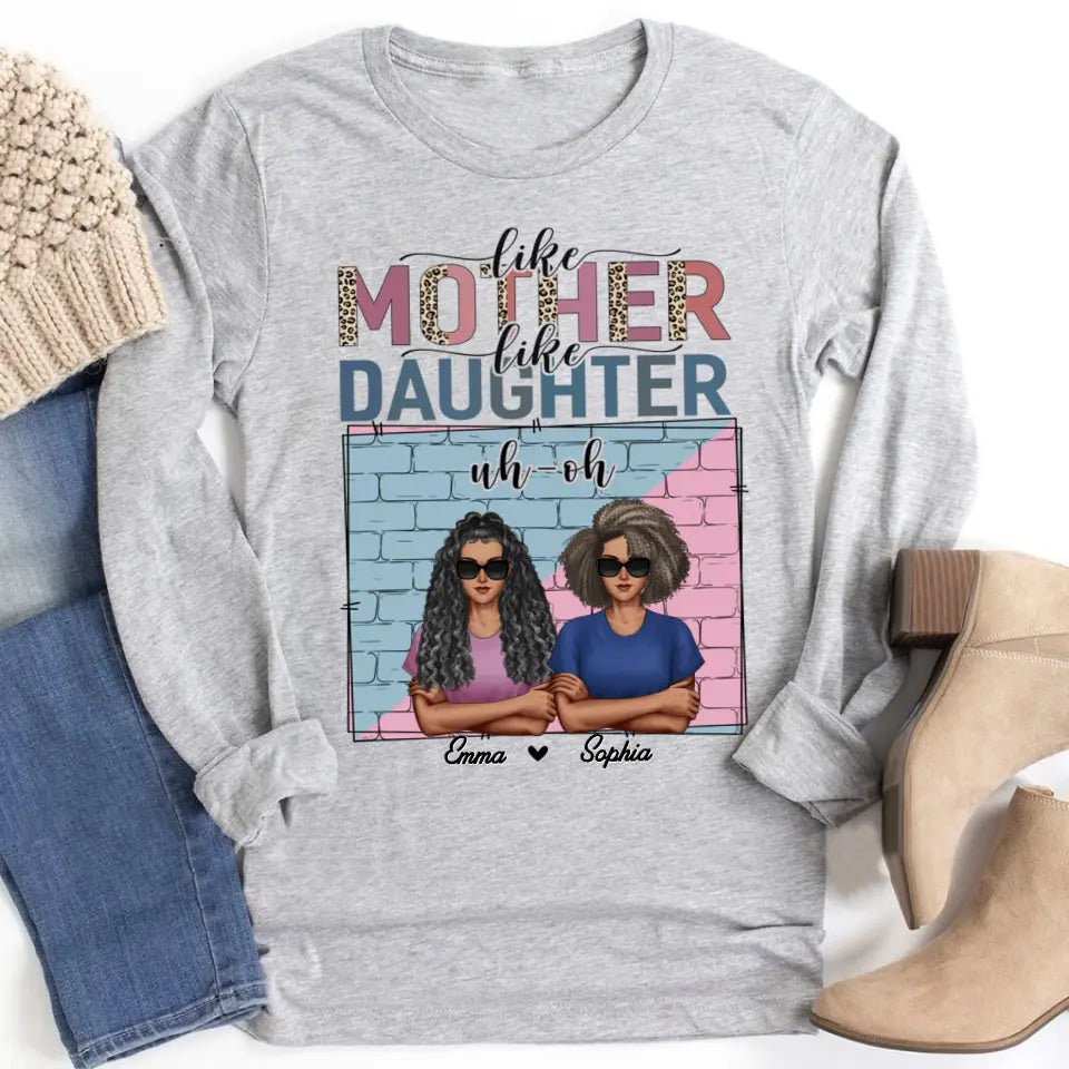 Personalized mothers day shirts, mother&#39;s day gifts, Like Mother Like Daughter Oh Crap shirt, mother day shirt ideas