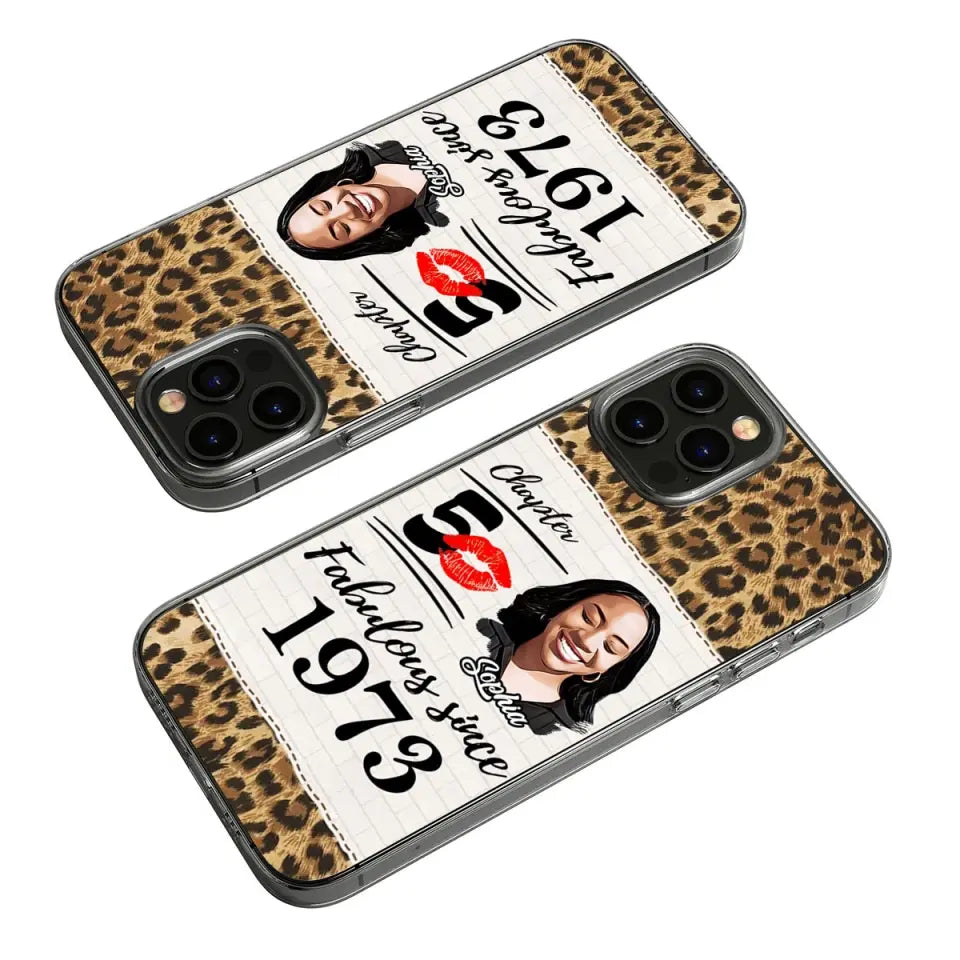 Personalized Clear Phone Case, gifts for 50th birthday woman, personalized 50th birthday gifts