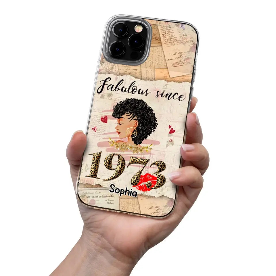Personalized Clear Phone Case, gifts for 50th birthday woman, personalized 50th birthday gifts