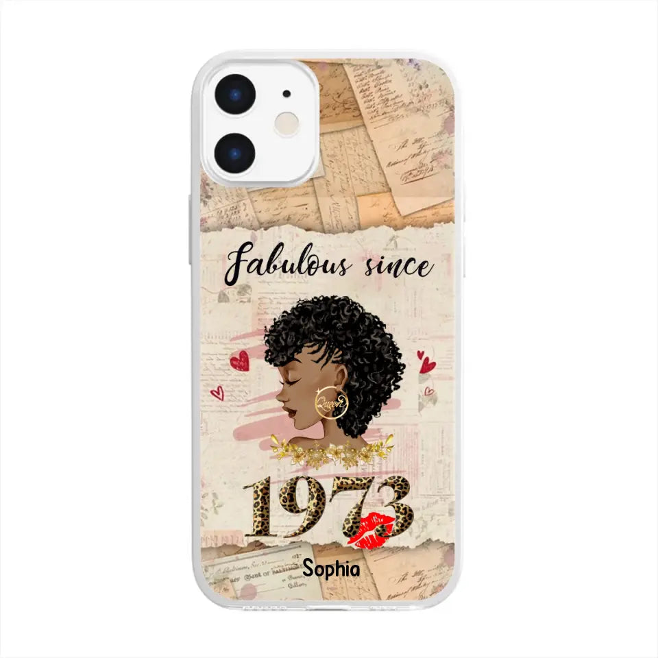 Personalized Clear Phone Case, gifts for 50th birthday woman, personalized 50th birthday gifts