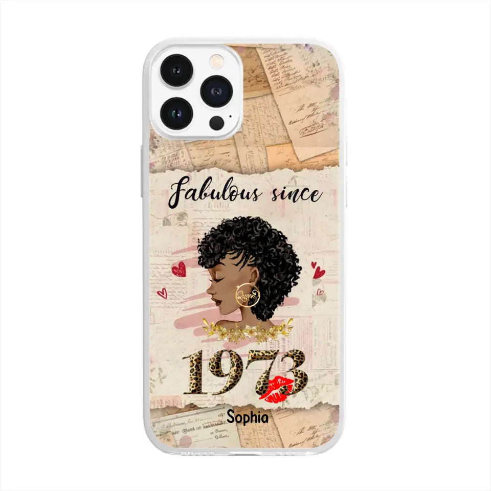 Personalized Clear Phone Case, gifts for 50th birthday woman, personalized 50th birthday gifts