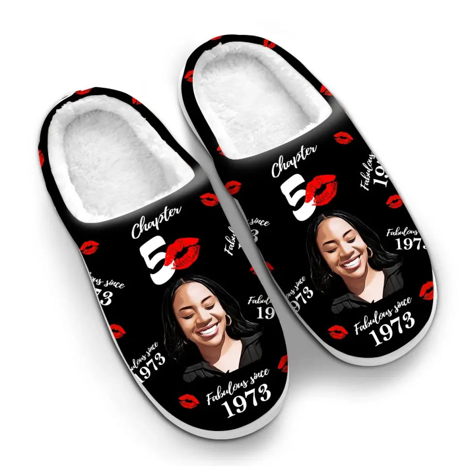 Personalized Slippers, 50th Birthday Gifts For Her, 50 And Fabulous Gifts, Gift Ideas 50th Birthday Woman