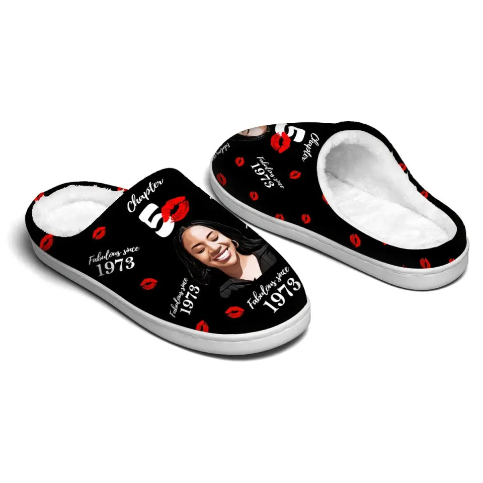 Personalized Slippers, 50th Birthday Gifts For Her, 50 And Fabulous Gifts, Gift Ideas 50th Birthday Woman
