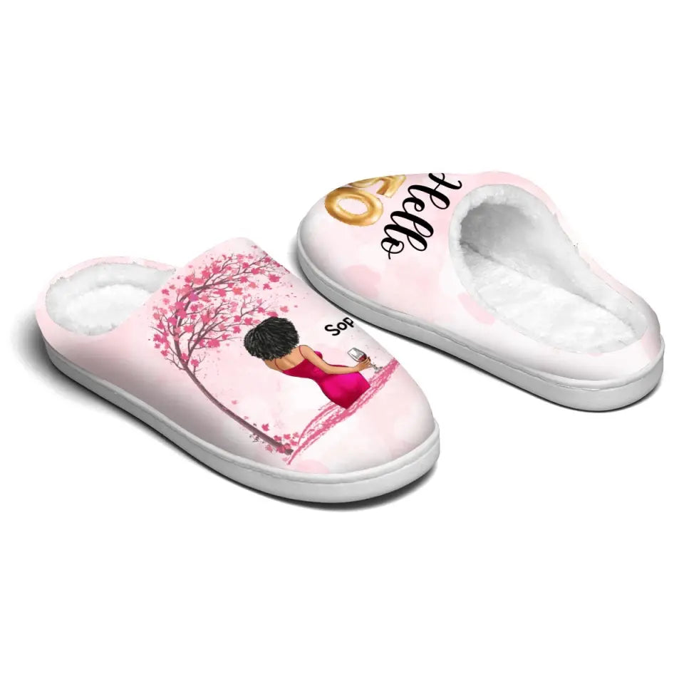 Personalized Slippers, 50th Birthday Gifts For Her, 50 And Fabulous Gifts, Gift Ideas 50th Birthday Woman