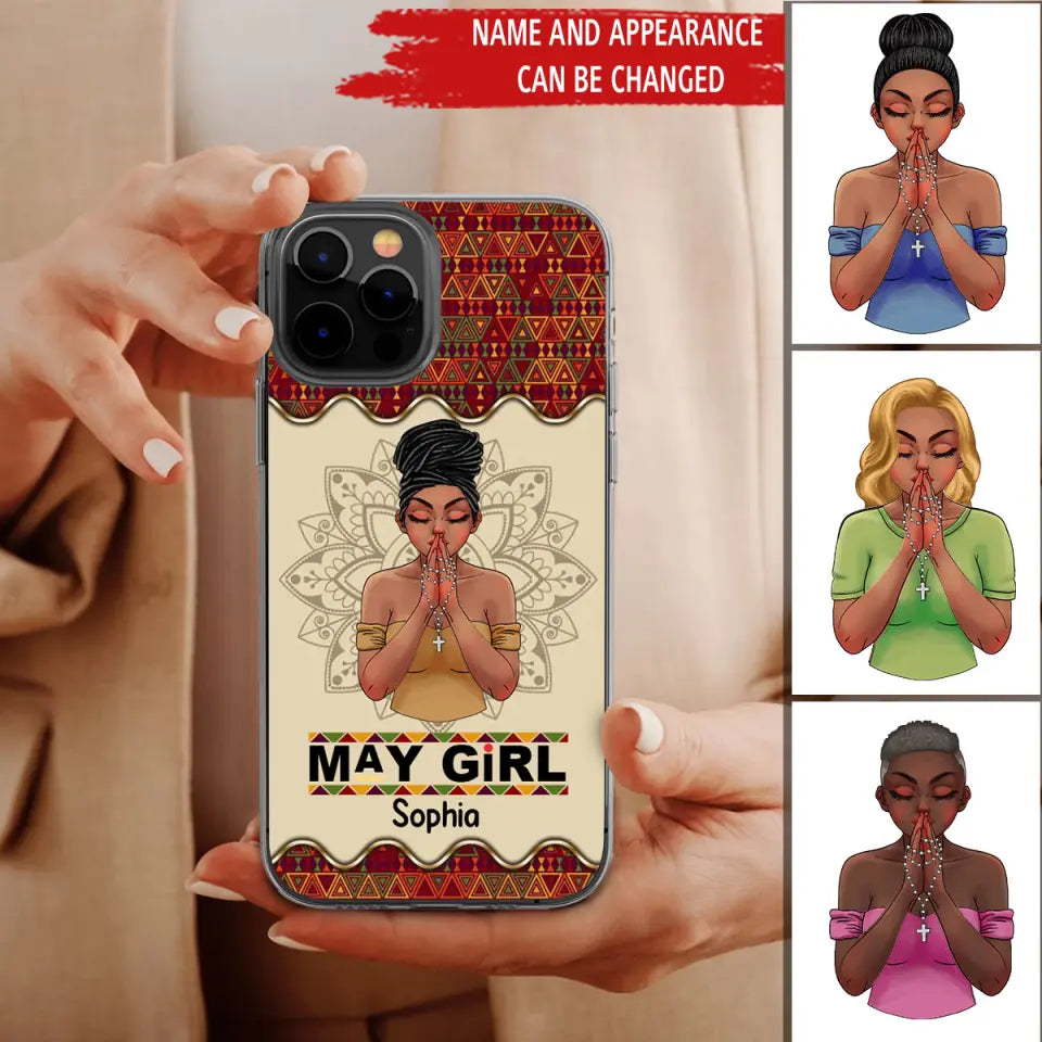 Personalized Clear Phone Case, Birthday Gift For May Queen, May birthday gifts, May Birthday Gift idea For Her