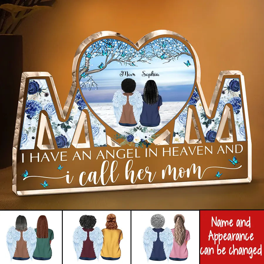 Gifts For Mothers Day, Custom Shape Acrylic Plaque, In Memory Gift, In Loving Memory Gifts