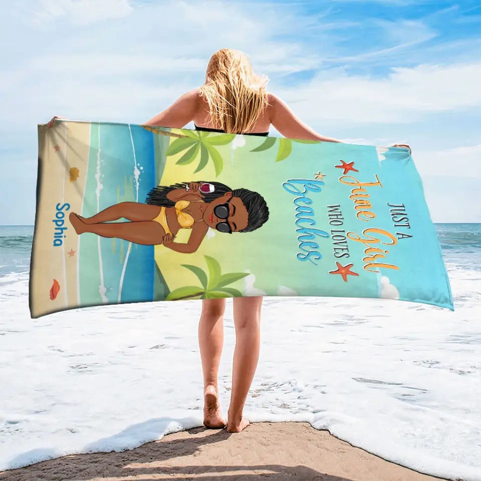 Custom Beach Towels, Beach Towel, Best Beach Towels, Queens was Born In June, June Birthday Gift For Woman, Beach Lover