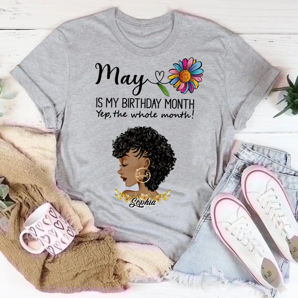 May Birthday Shirt, Custom Birthday Shirt, Queens are Born In May, May Birthday Shirts For Woman, May Birthday Gifts