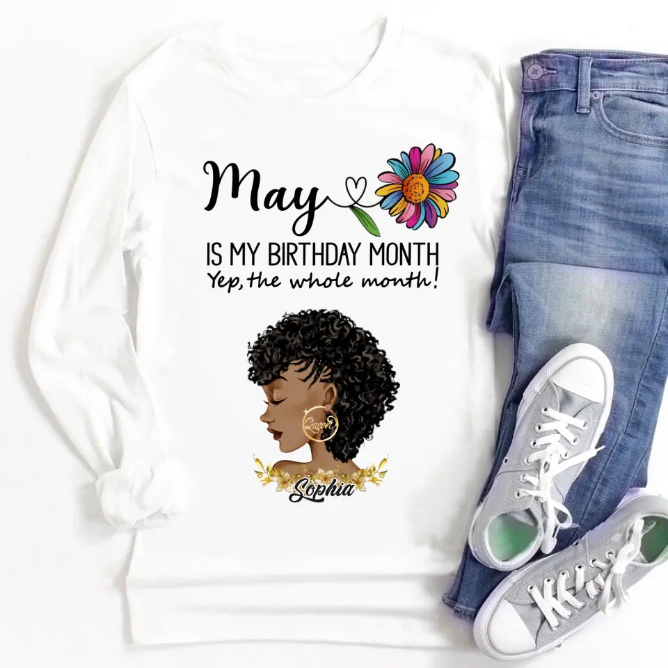 May Birthday Shirt, Custom Birthday Shirt, Queens are Born In May, May Birthday Shirts For Woman, May Birthday Gifts
