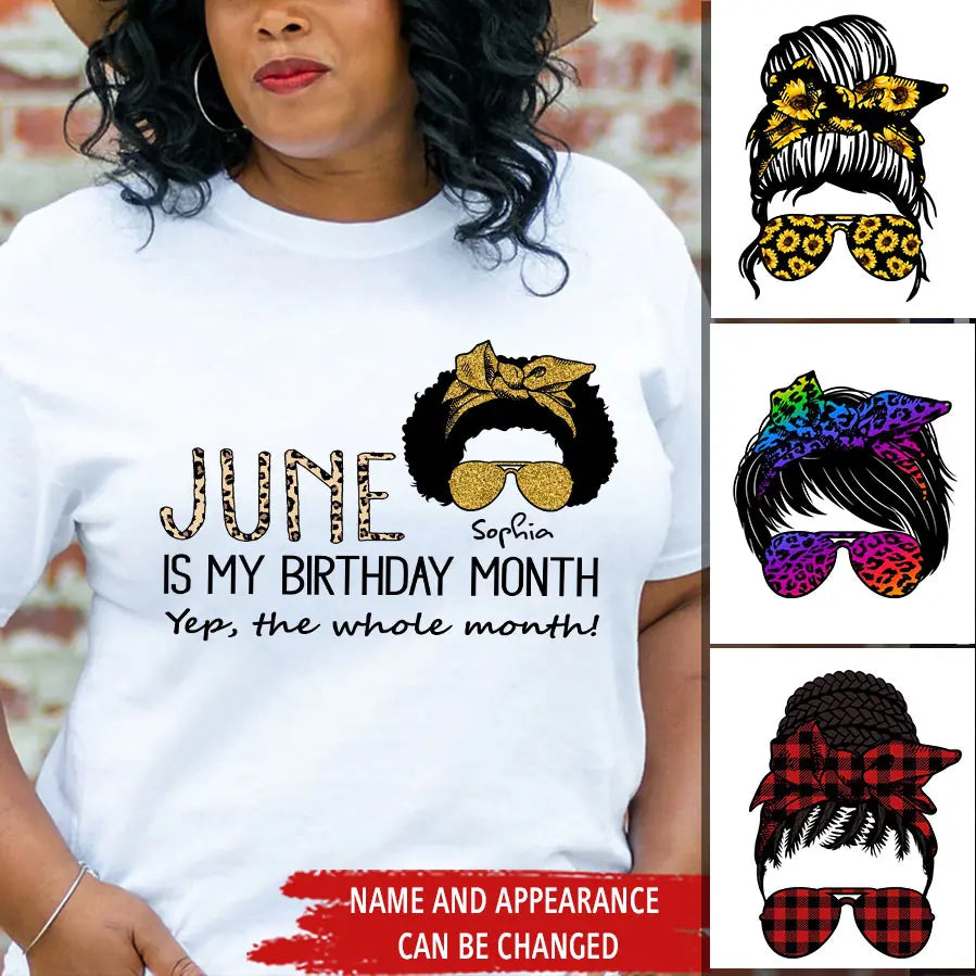 June Birthday Shirt, Custom Birthday Shirt, Queens Are Born In June, June Birthday Shirts For Woman, June Birthday Gifts