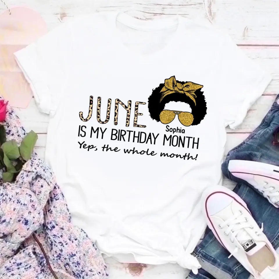 June Birthday Shirt, Custom Birthday Shirt, Queens Are Born In June, June Birthday Shirts For Woman, June Birthday Gifts